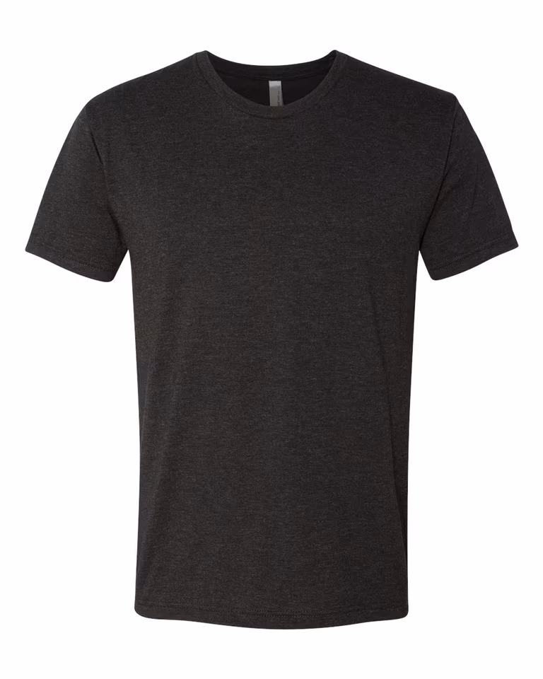 Unisex Triblend Crew in Vintage Black — front