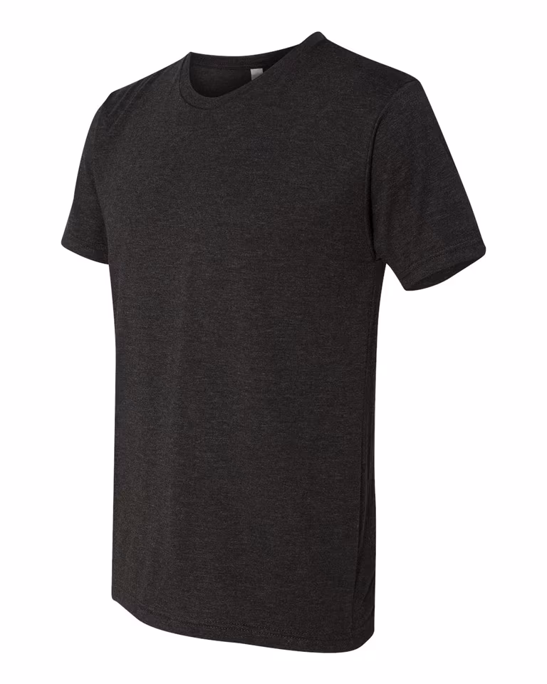 Unisex Triblend Crew in Vintage Black — leftside