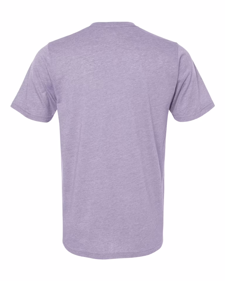 Unisex Poly/Cotton Crew in Lavender — back