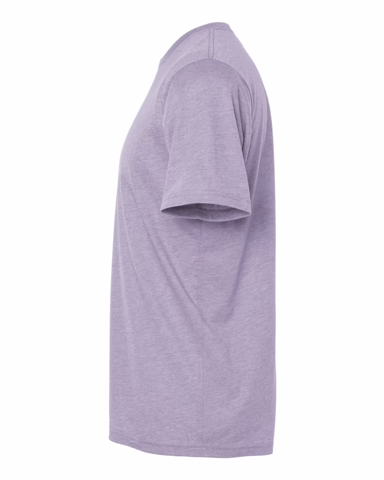 Unisex Poly/Cotton Crew in Lavender — directside