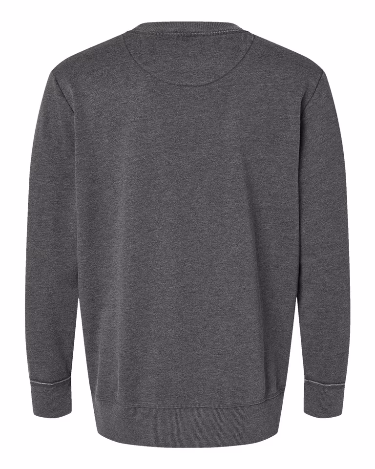Unisex Vintage Wash Fleece Sweatshirt in Washed Black — back