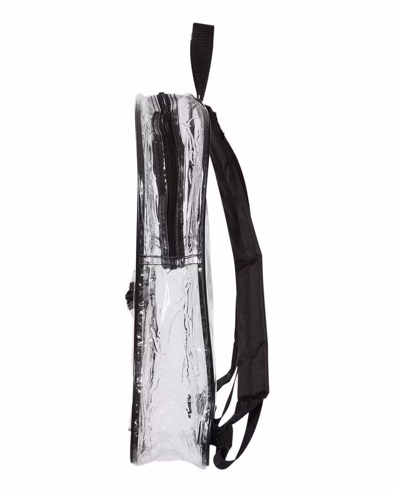 Clear Backpack in Black — directside