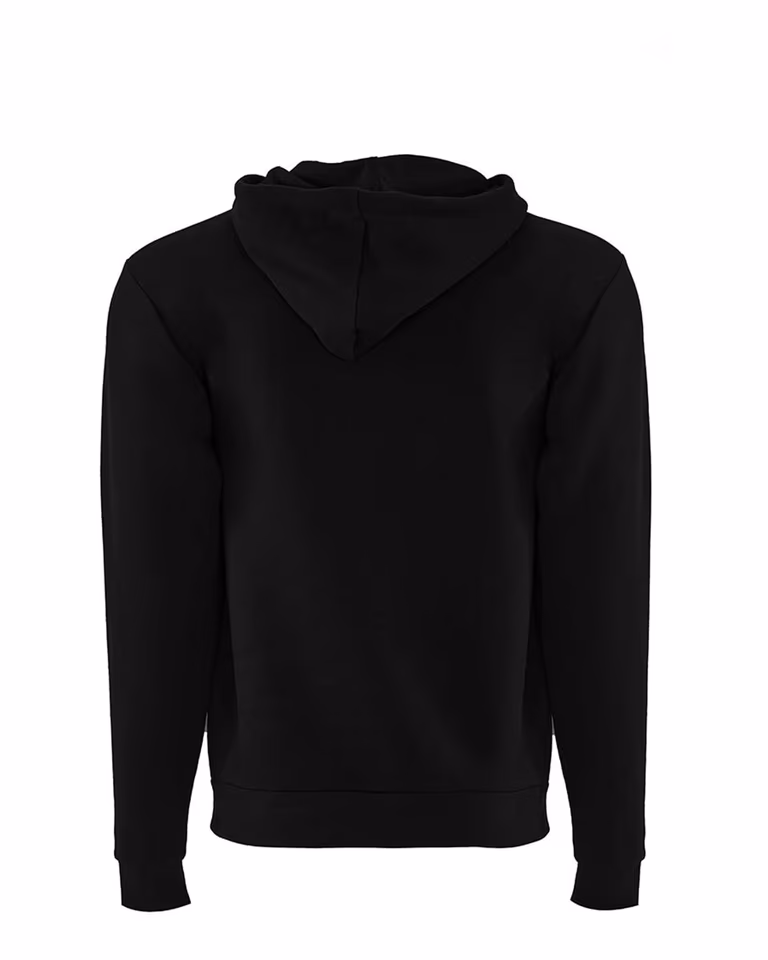 Unisex Zip Hoodie in Black — back