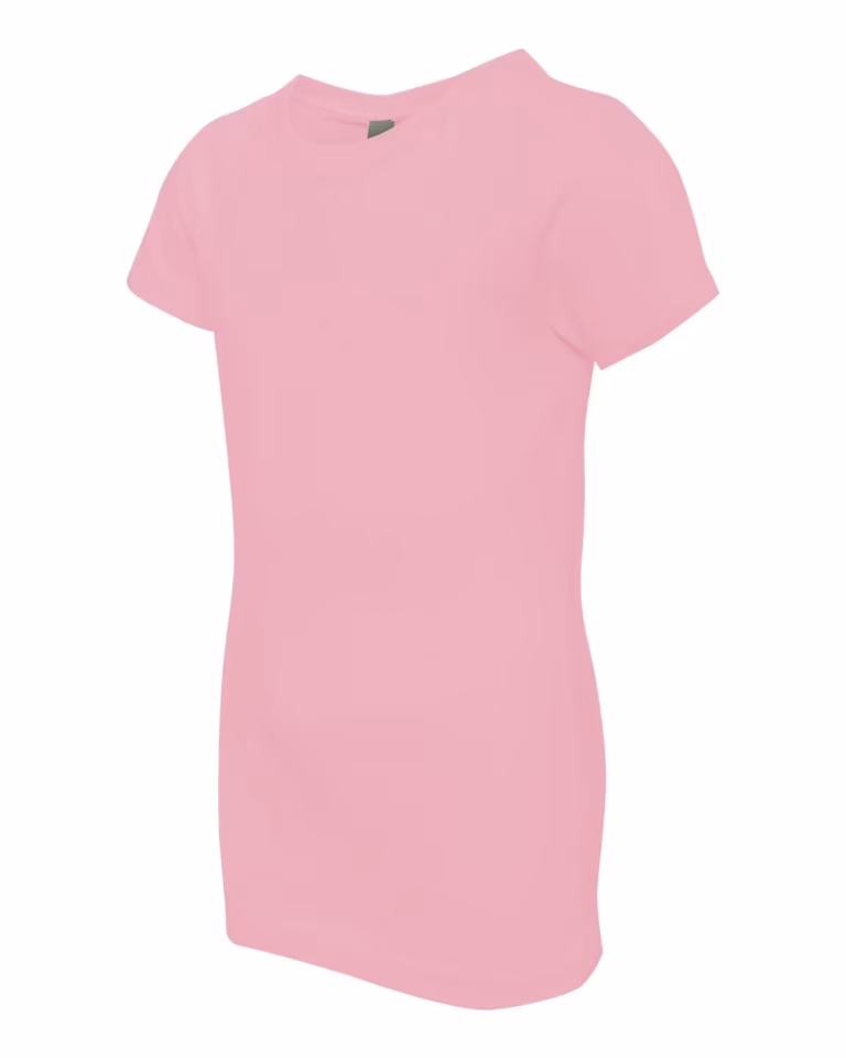 Youth Girls’ Princess T-Shirt in Light Pink — leftside