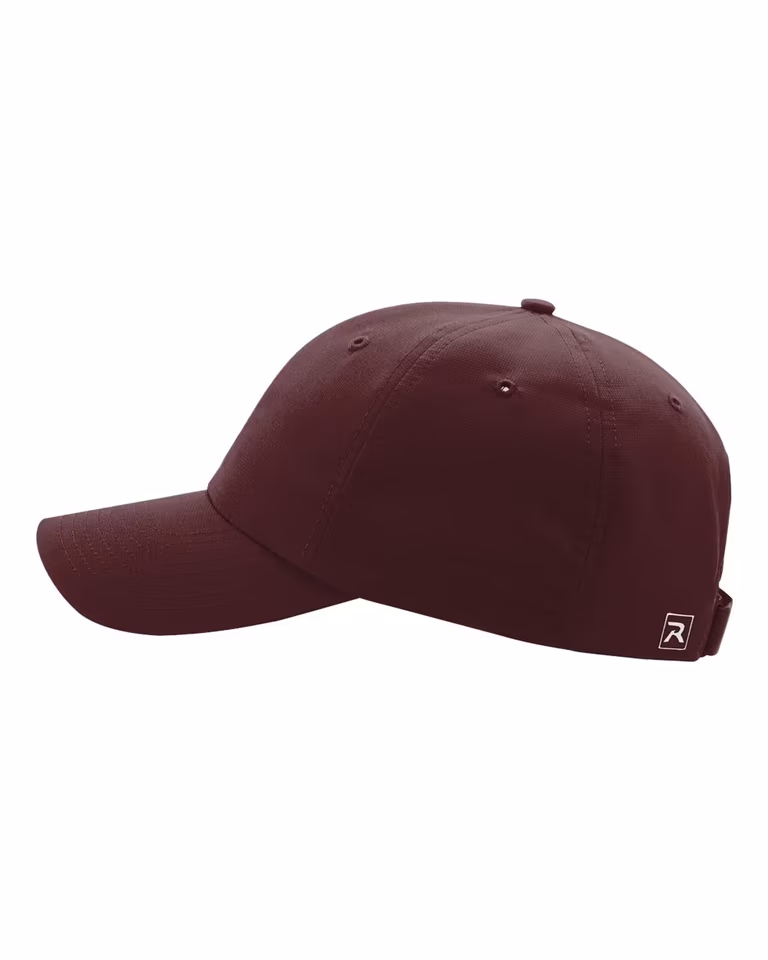 Casual Performance Cap in Maroon — directside