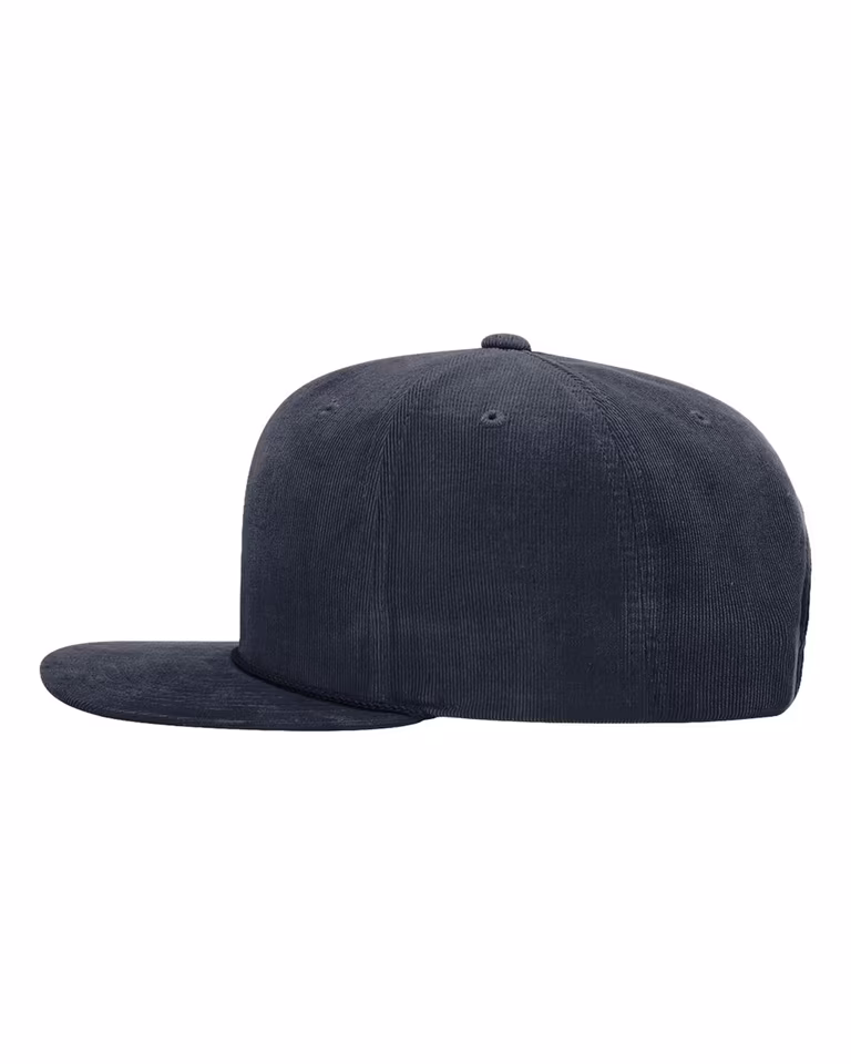 Timberline Corduroy Cap in Navy — directside
