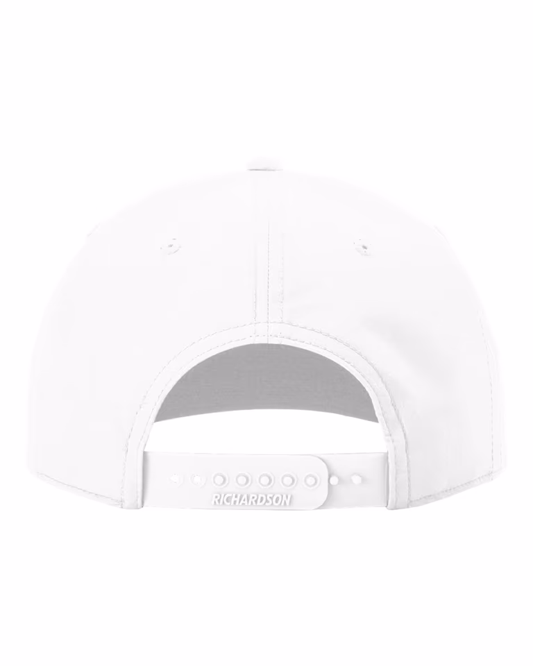 Braided Performance Cap in White / Navy — back