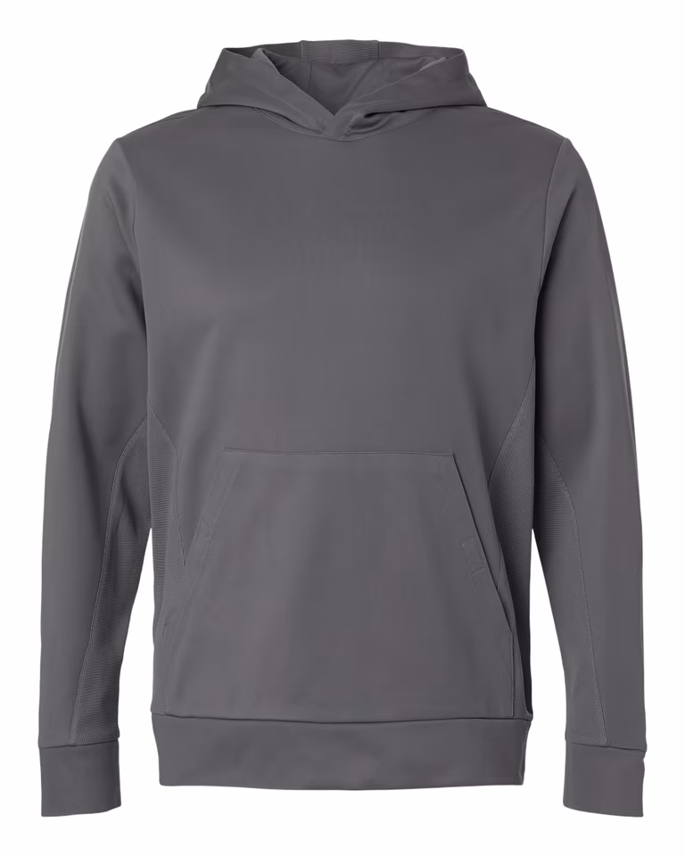 Unisex Squad Hooded Tech Fleece Pullover in Sport Graphite — front