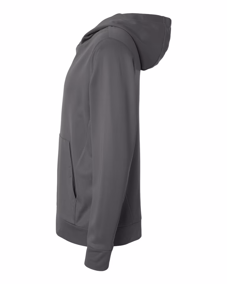 Unisex Squad Hooded Tech Fleece Pullover in Sport Graphite — directside