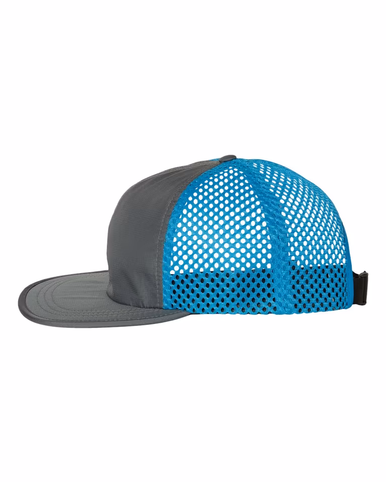 Rouge Wide Set Mesh in Charcoal / Cyan — directside