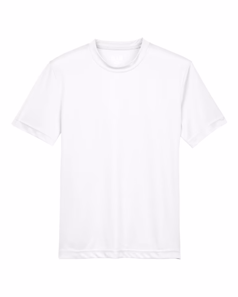 Youth Zone Performance T-Shirt in White — front
