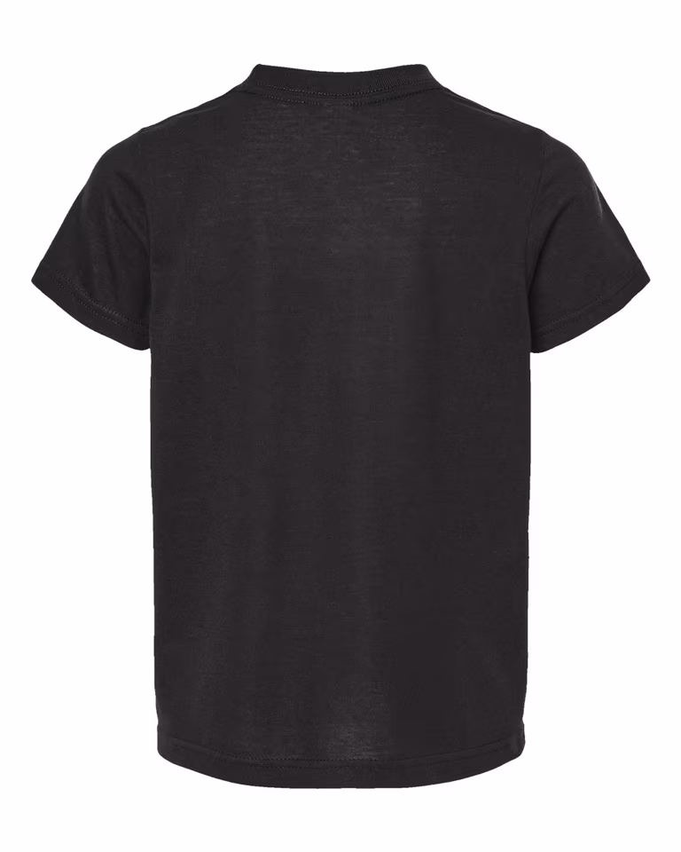 Youth Poly-Rich Tee in Black — back