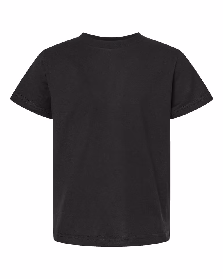 Youth Fine Jersey T-Shirt in Black — front