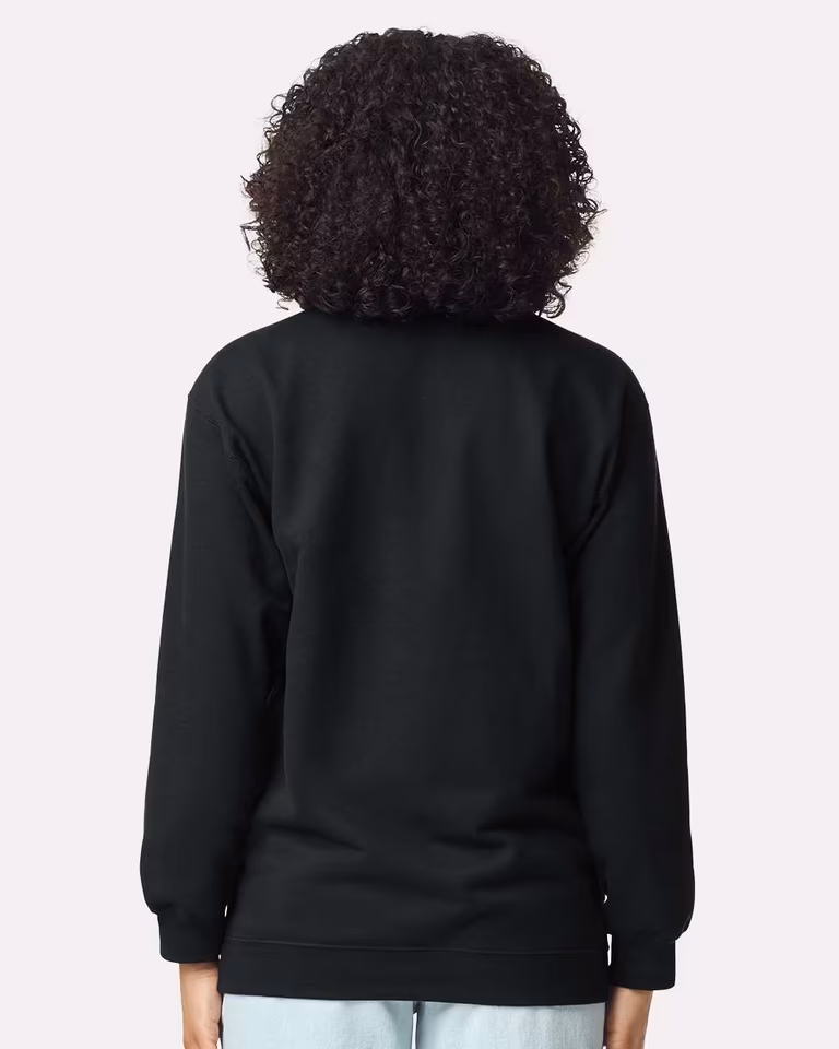Unisex Softstyle® Midweight Quarter-Zip Sweatshirt — Black