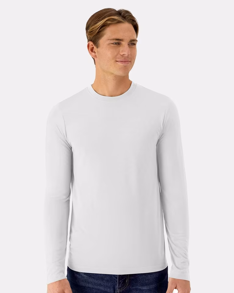 Unisex Cool DRI® Cotton Touch Long Sleeve T-Shirt — White