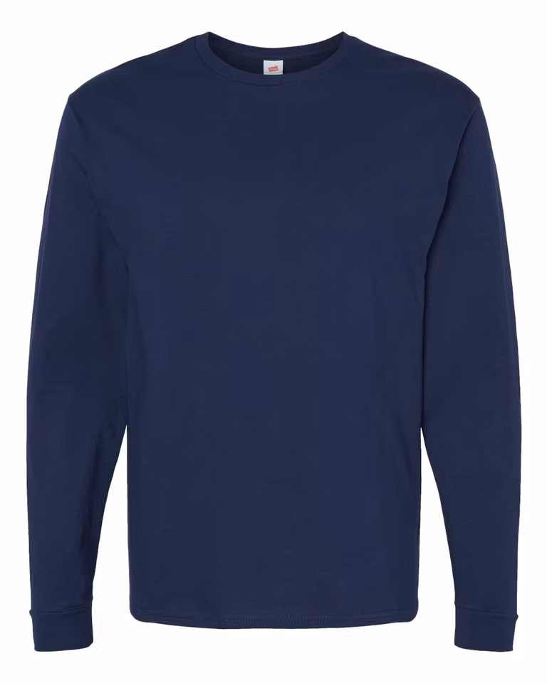 Unisex Essential-T Long Sleeve T-Shirt — Athletic Navy