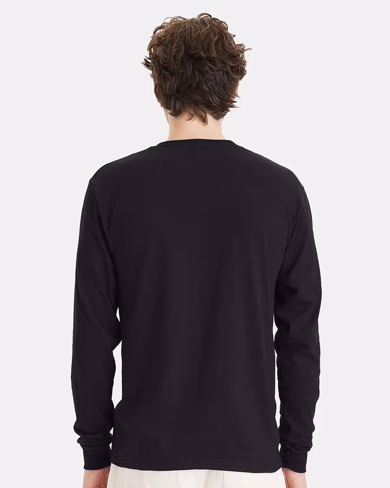 Unisex Essential-T Long Sleeve T-Shirt — Black