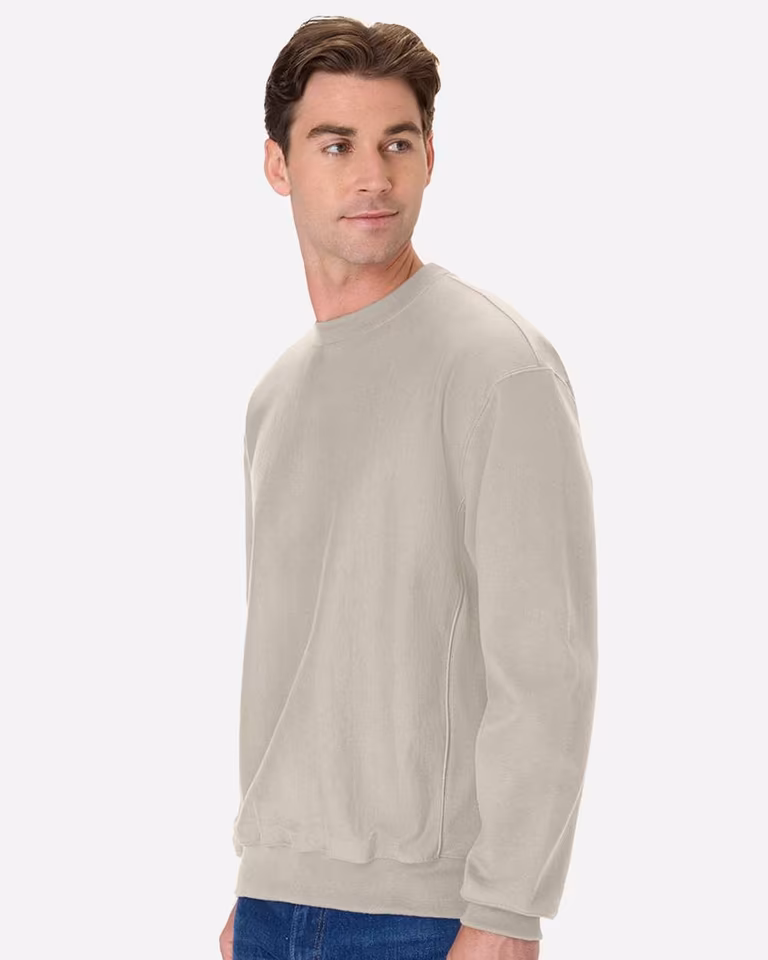 Unisex Beefy® Sweats Premium Heavyweight Crewneck Sweatshirt — Sand