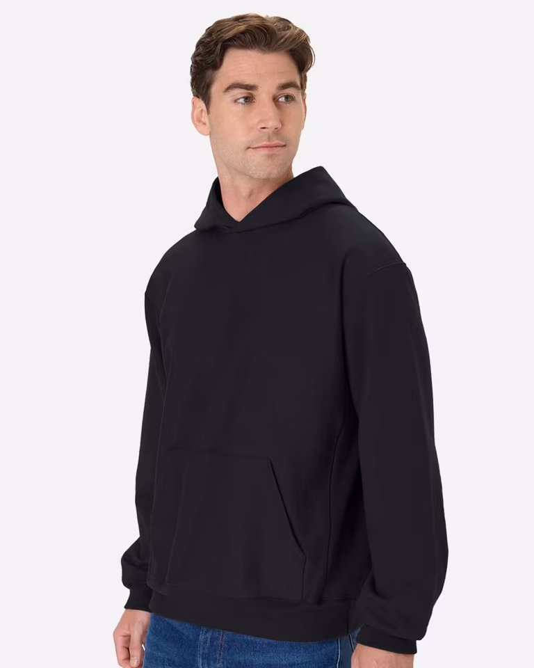 Unisex Beefy® Sweats Premium Heavyweight Hooded Sweatshirt — Black