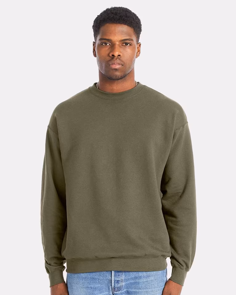 Unisex Perfect Sweats Crewneck Sweatshirt — Fatigue Green