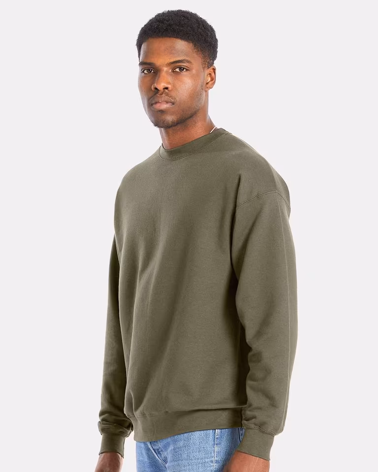 Unisex Perfect Sweats Crewneck Sweatshirt — Fatigue Green