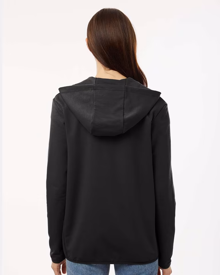 Unisex Perform Full-Zip Hooded Sweatshirt — Black