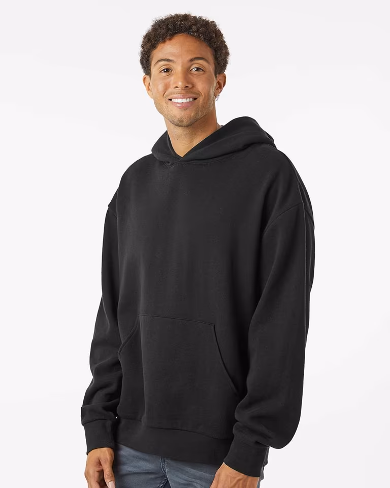 Unisex Avenue Midweight Hooded Sweatshirt — Black