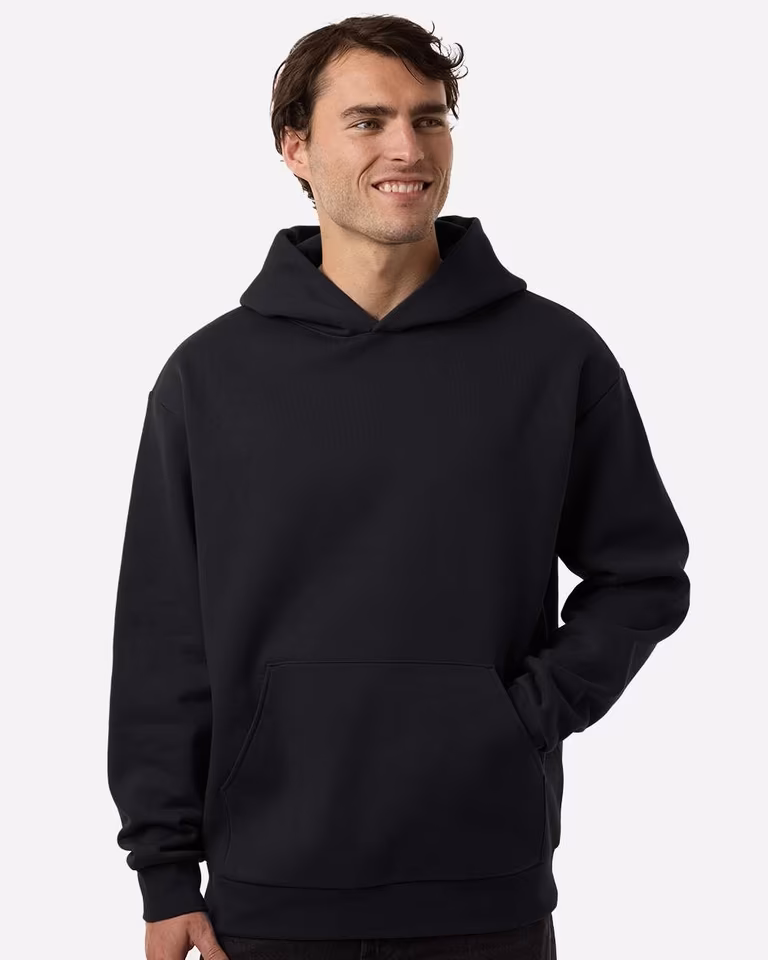 Unisex Boulevard Heavyweight Hooded Sweatshirt — Black