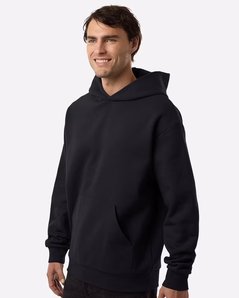 Unisex Boulevard Heavyweight Hooded Sweatshirt — Black