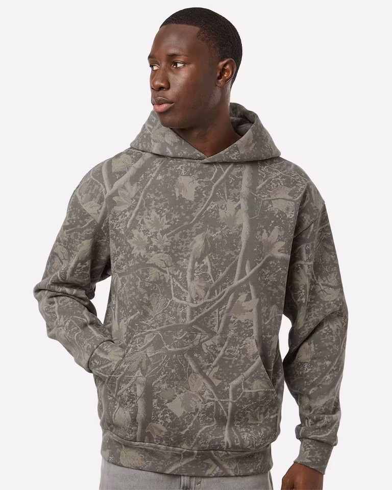 Unisex Boulevard Heavyweight Hooded Sweatshirt — Deadwood Tree Camo