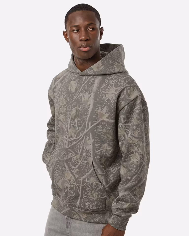Unisex Boulevard Heavyweight Hooded Sweatshirt — Deadwood Tree Camo