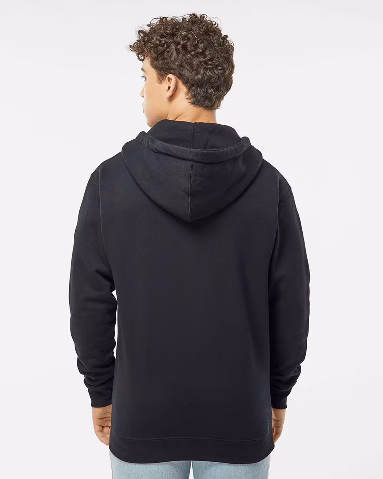 Unisex Heavyweight Full-Zip Hooded Sweatshirt — Black