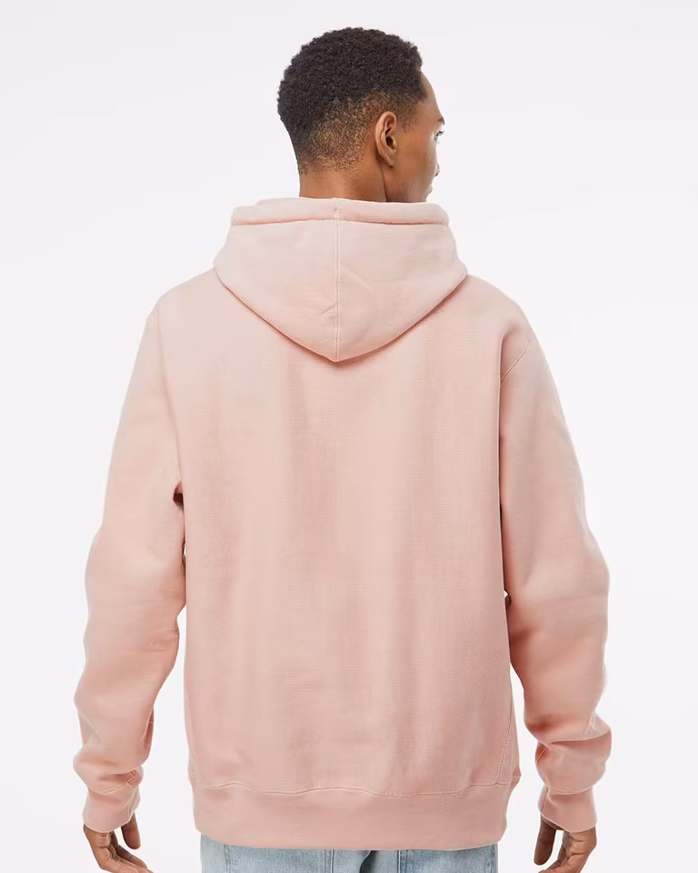 Unisex Legend Premium Heavyweight Cross-Grain Hooded Sweatshirt — Dusty Pink
