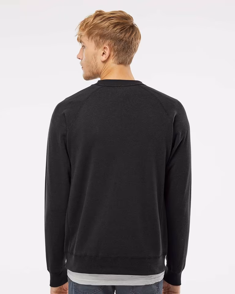 Unisex Special Blend Raglan Crewneck Sweatshirt — Black