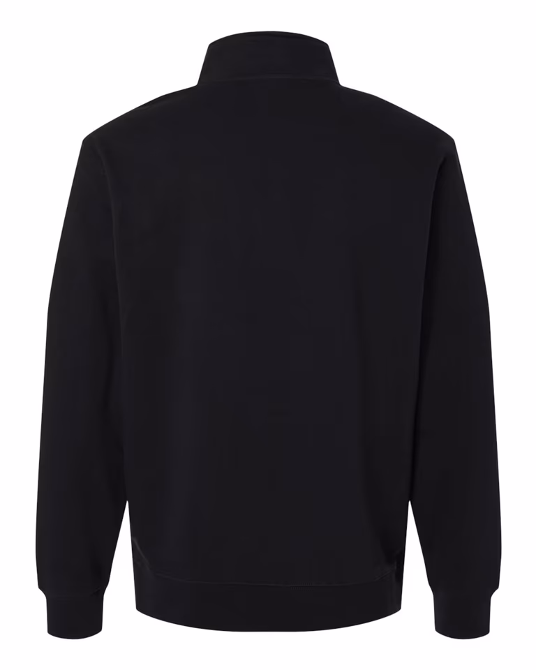 Unisex Midweight Quarter-Zip Pullover — Black