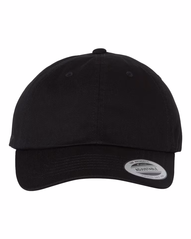 Classic Ecowash Dad Cap in Black — front