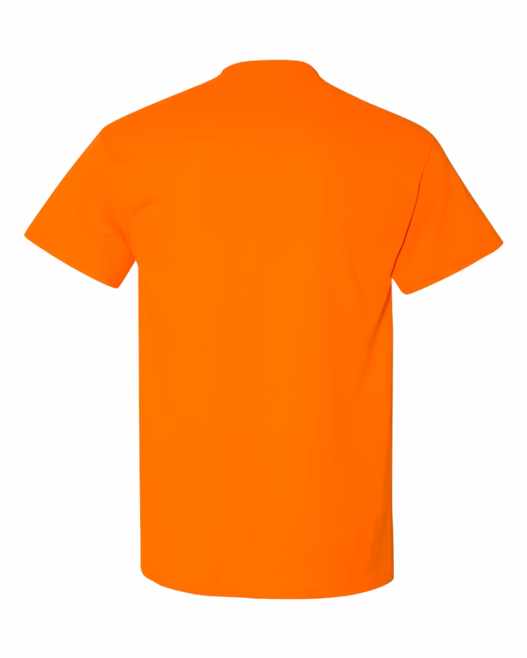 Unisex DryBlend® Pocket T-Shirt — Safety Orange