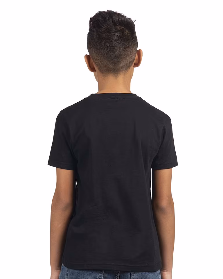 Youth Cotton T-Shirt — Black