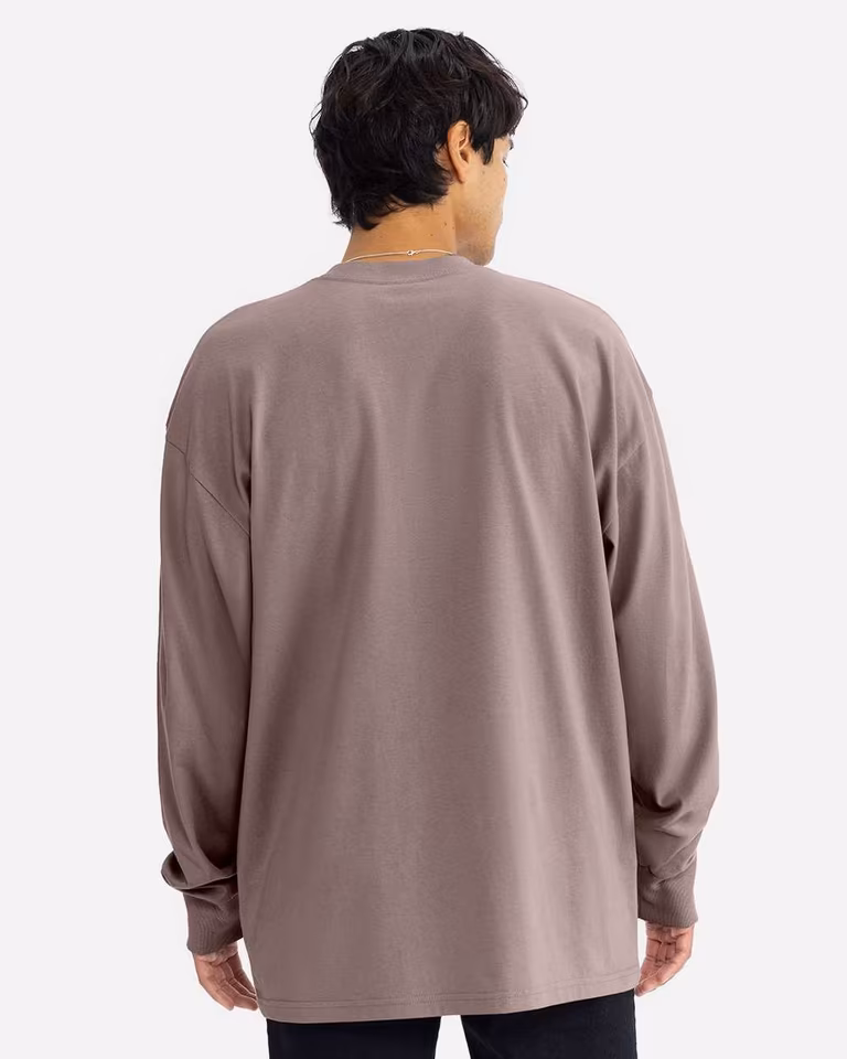 Unisex Heavyweight Long Sleeve T-Shirt — Shiitake