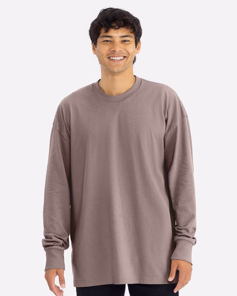 Unisex Heavyweight Long Sleeve T-Shirt — Shiitake