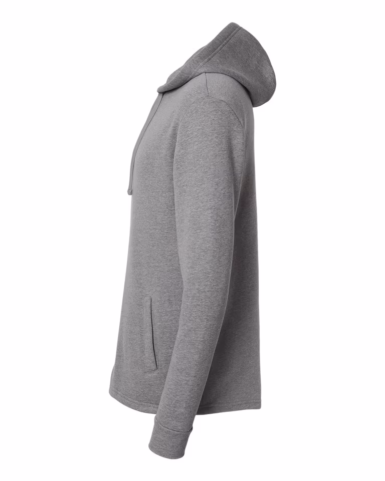 Unisex Malibu Welt Pocket Hoodie Sweatshirt — Heather Grey