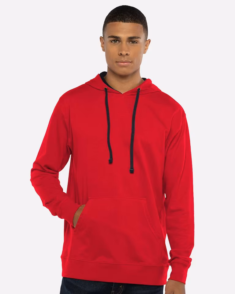 Unisex Laguna Hoodie Sweatshirt — Red / Black