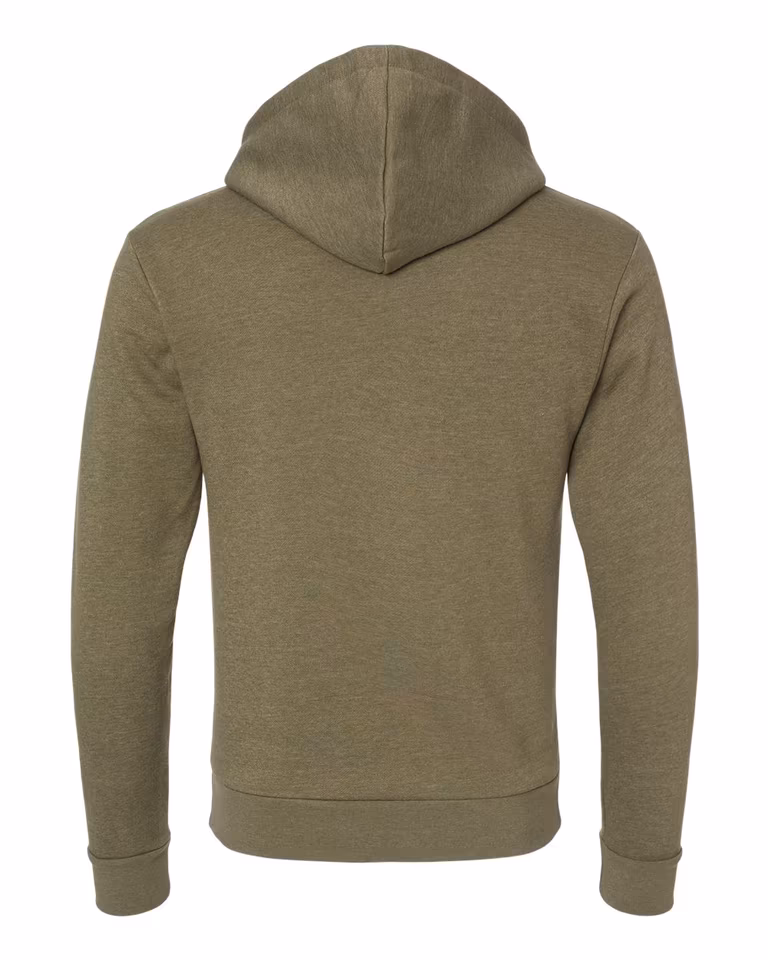 Unisex Malibu Hoodie Sweatshirt — Heather Military Green