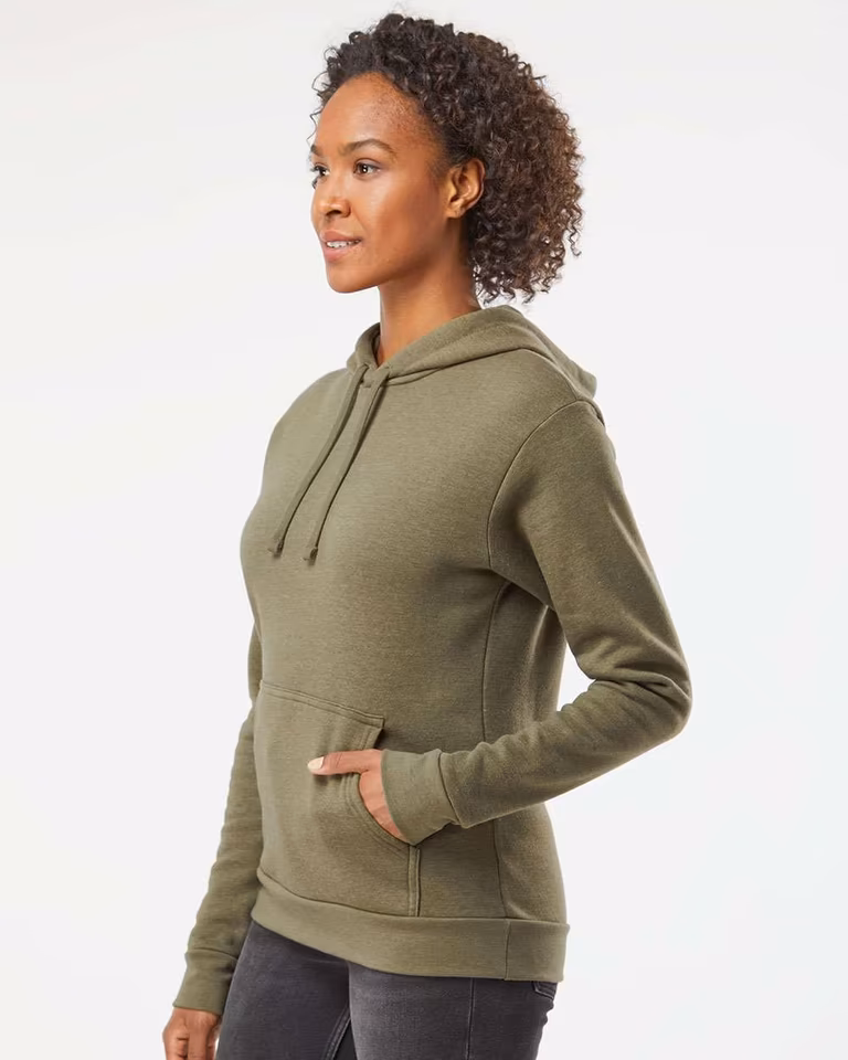 Unisex Malibu Hoodie Sweatshirt — Heather Military Green