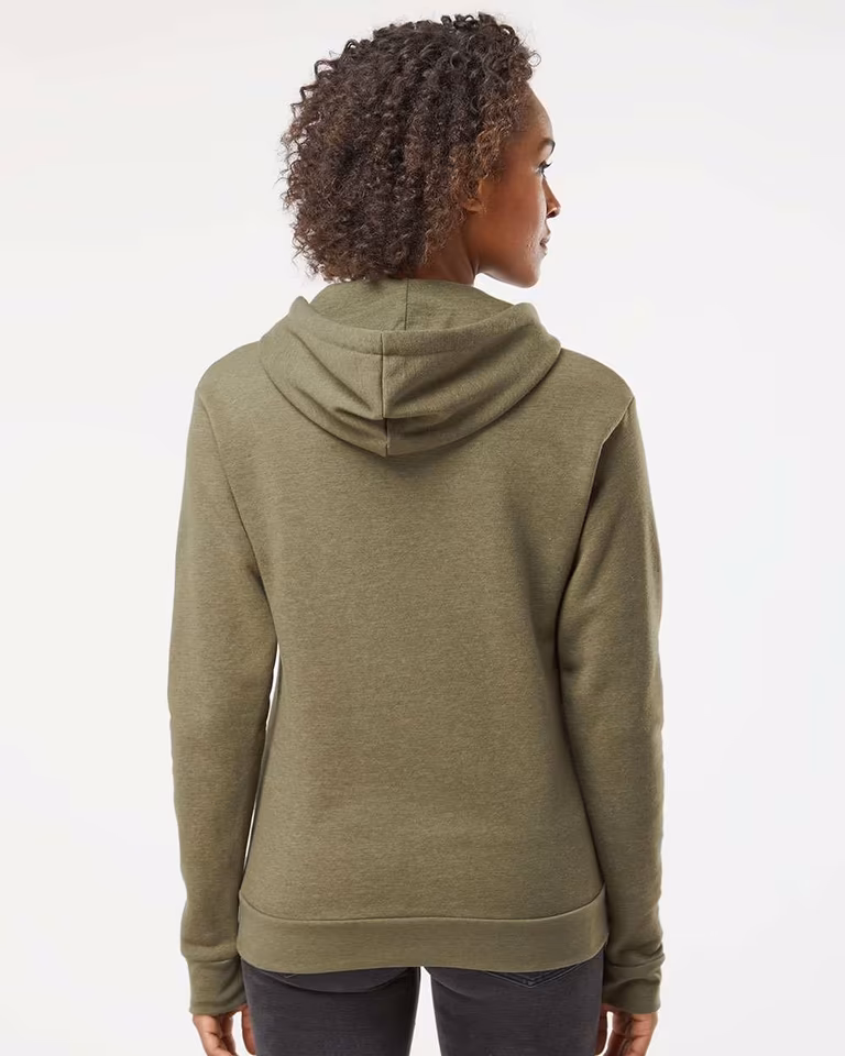 Unisex Malibu Hoodie Sweatshirt — Heather Military Green