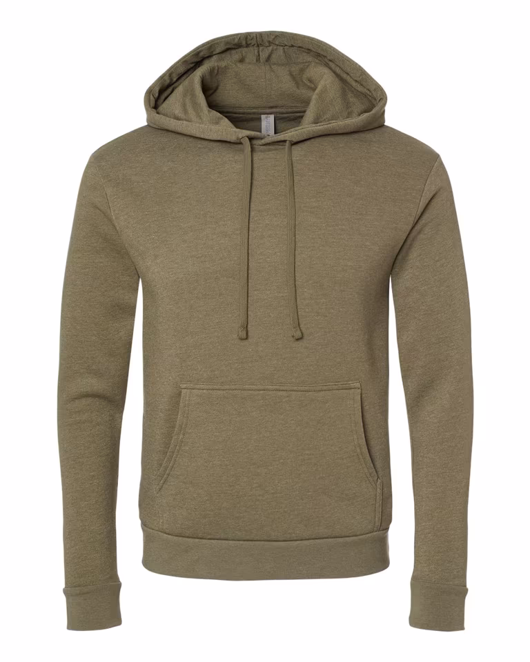 Unisex Malibu Hoodie Sweatshirt — Heather Military Green