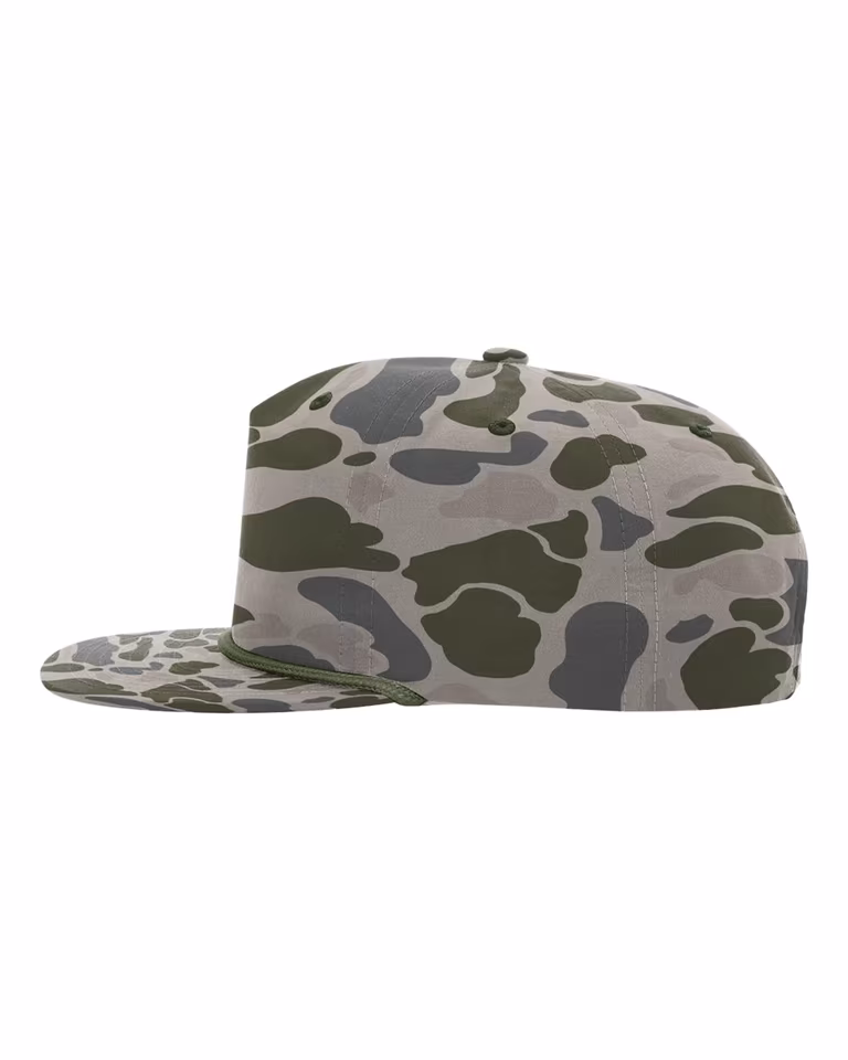 Printed Umpqua Gramps Cap — Marsh Duck Camo/ Olive Green
