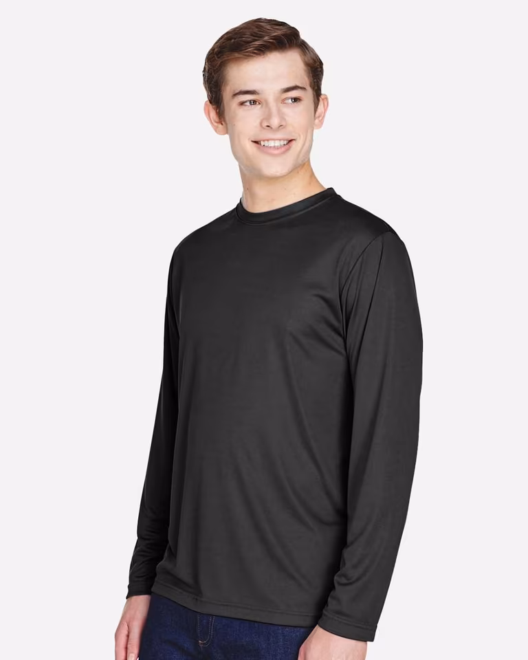 Men's Zone Performance Long Sleeve T-Shirt — Black