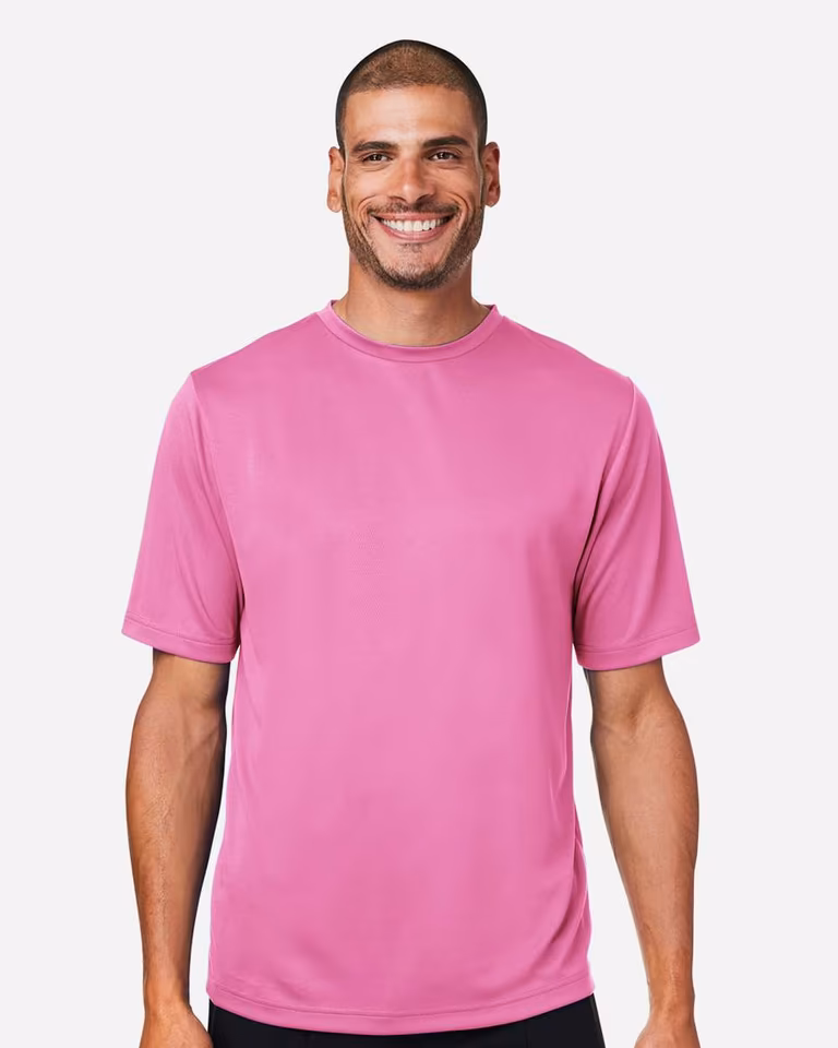 Men's Zone Performance Mesh T-Shirt — Sport Charity Pink