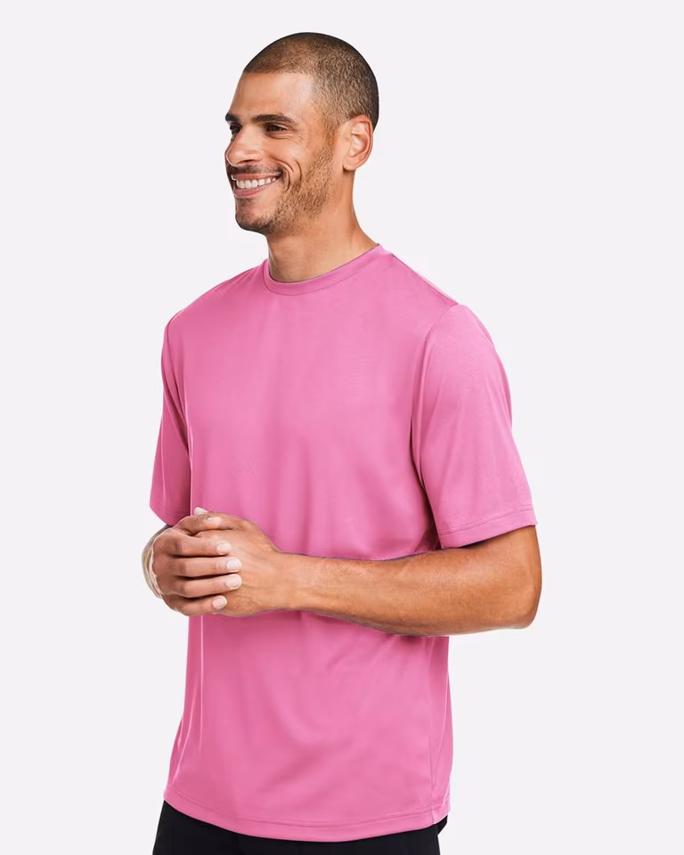Men's Zone Performance Mesh T-Shirt — Sport Charity Pink